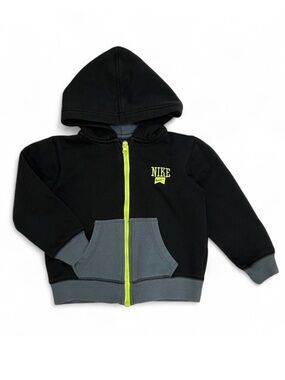 Nike Black Full Zip Hooded Sweatshirt Size 4